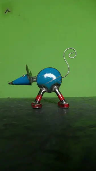 Product image of the product “Mouse medium 26 cm Height, metal art. ”